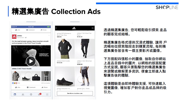 Facebook为电商而设的精选集广告 Facebook为电商而设的精选集广告